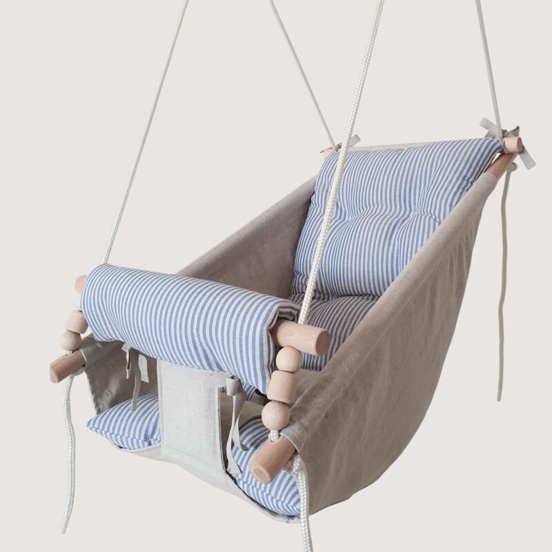 Baby Swing - Linen Hammock - Boho Kids Hammock - Baby Shower Gift - pumpurshop