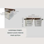 Handcrafted Storage Basket - Bathroom Organizer - pumpurshop